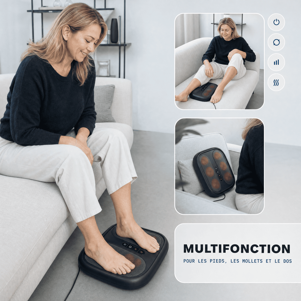 Plantéa™ - Masseur de pieds shiatsu chauffant