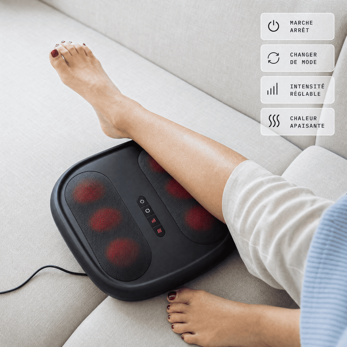 Plantéa™ - Masseur de pieds shiatsu chauffant