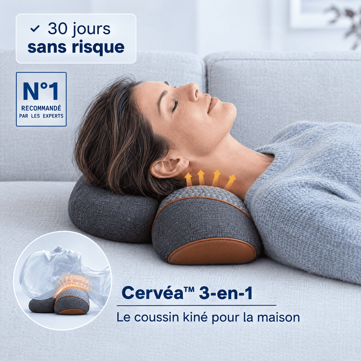 Cervéa™ - Appareil de massage cervical 3-en-1
