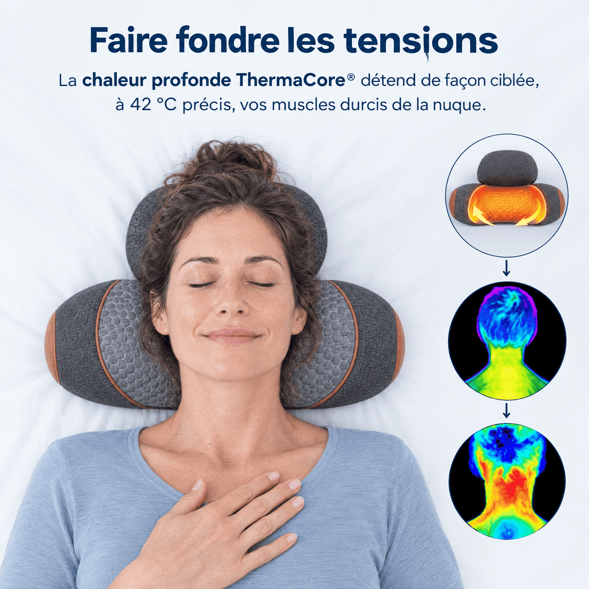 Cervéa™ - Appareil de massage cervical 3-en-1