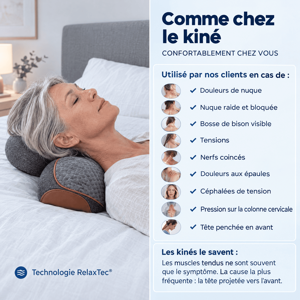 Cervéa™ - Appareil de massage cervical 3-en-1