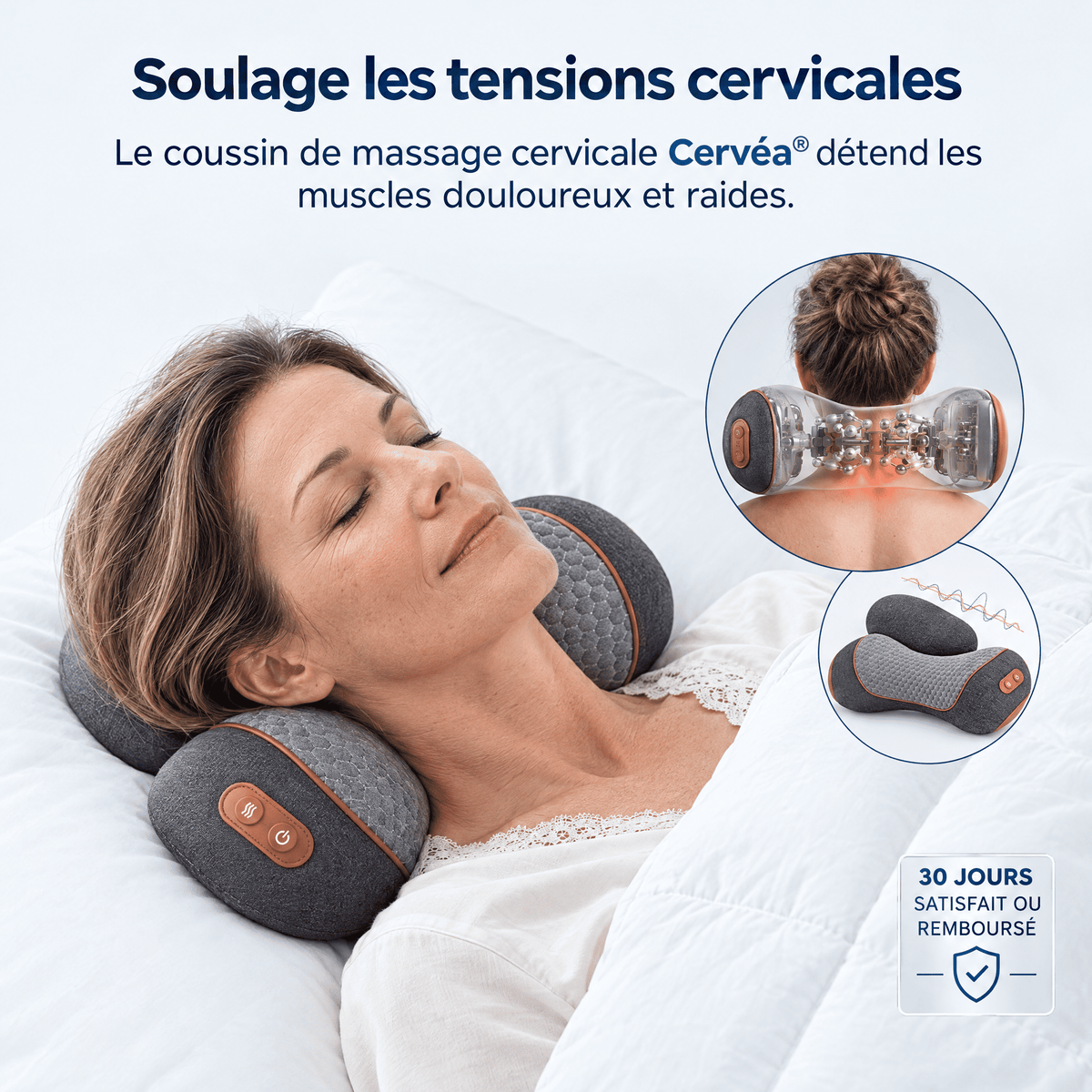 Cervéa™ - Appareil de massage cervical 3-en-1