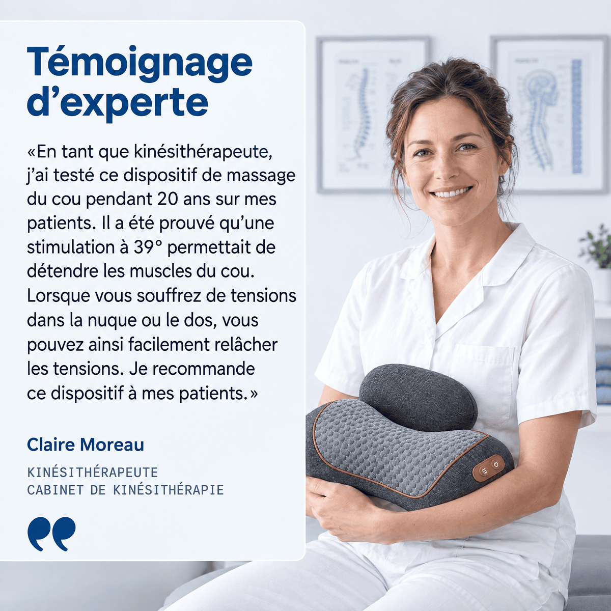 Cervéa™ - Appareil de massage cervical 3-en-1