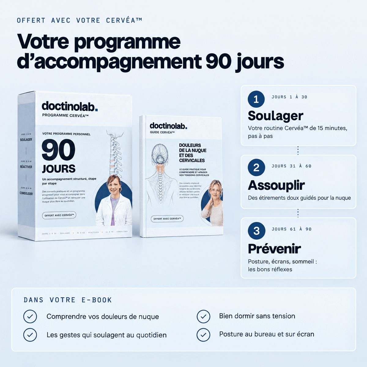 Cervéa™ - Appareil de massage cervical 3-en-1
