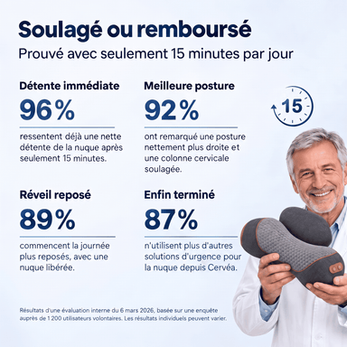 Cervéa™ - Appareil de massage cervical 3-en-1